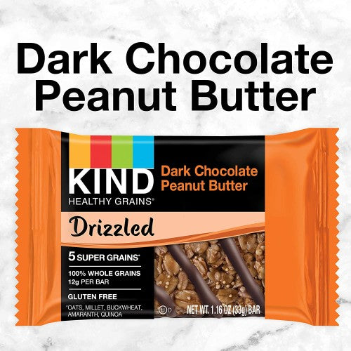 Dark Chocolate Peanut Butter Drizzled Bars (5 CT)