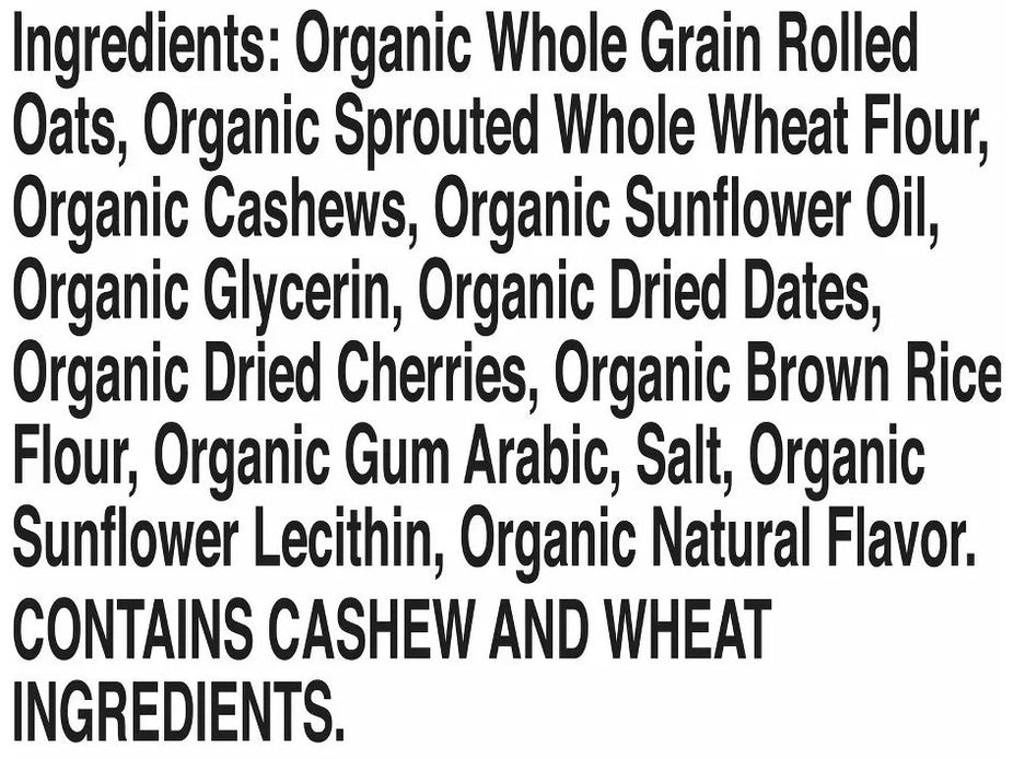 Cherry Cashew Chewy Granola Bars - No Added Sugar (5CT)