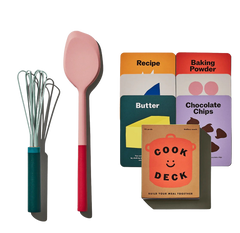 Kids Set - Green Whisk, Pink Spatula