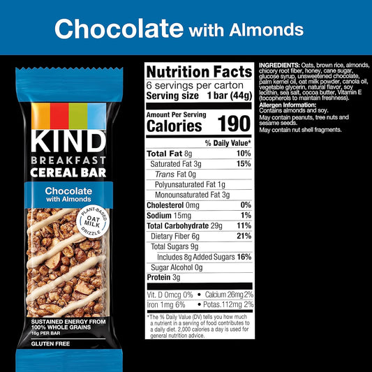 Chocolate with Almonds Cereal Bar