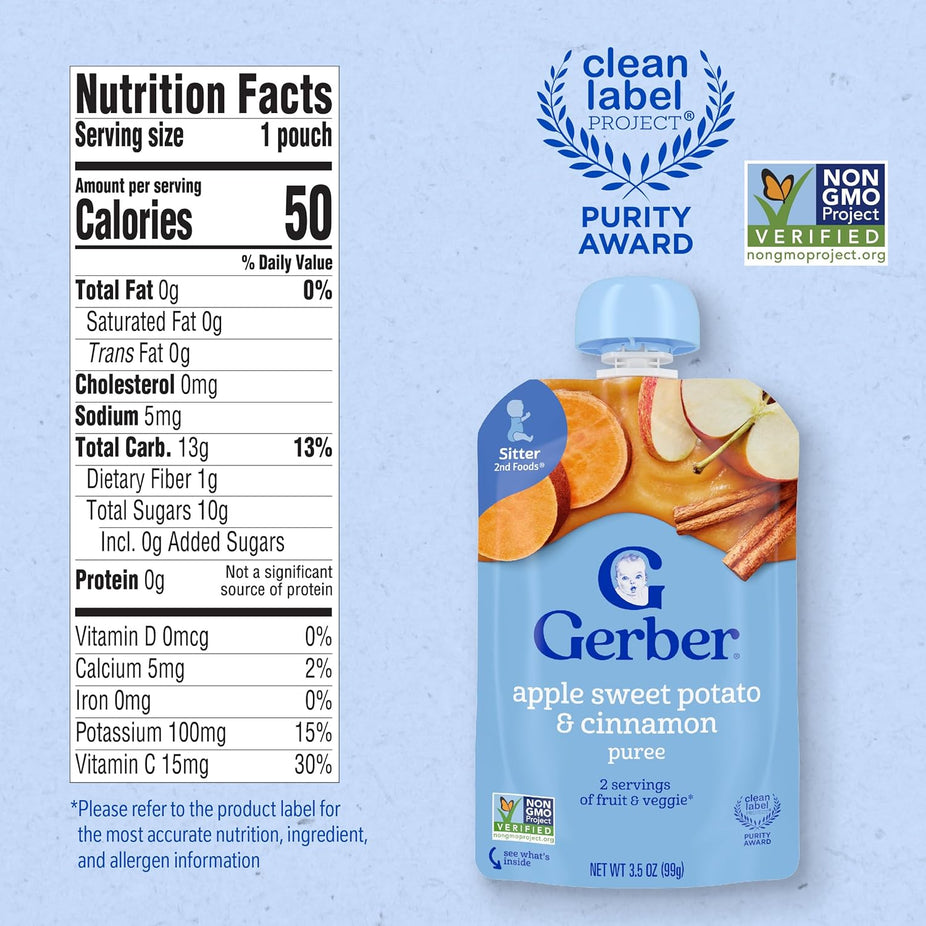 Apple Sweet Potato With Cinnamon Baby Food (12 Pack)