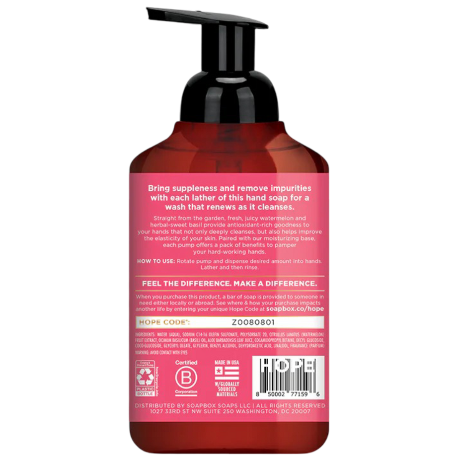 Watermelon And Basil Foaming Hand Soap