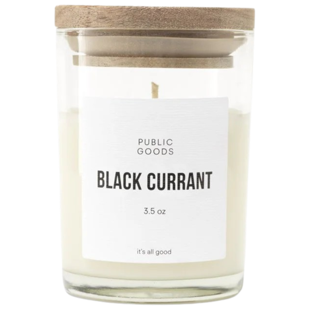 Black Currant Soy Candle Wooden Lid