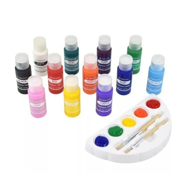 Tempera Paint Kit For Kids (12 CT)