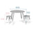 Scandi Table And Chair Set - Grey/White