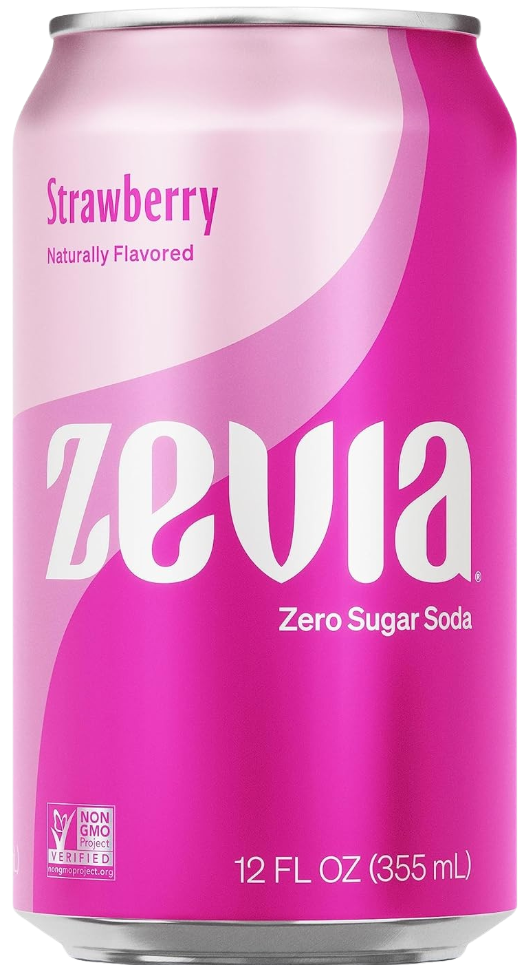 Strawberry Zero Sugar Soda (6 Pack)