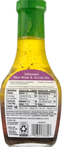 Organic Red Wine & Olive Oil Vinaigrette