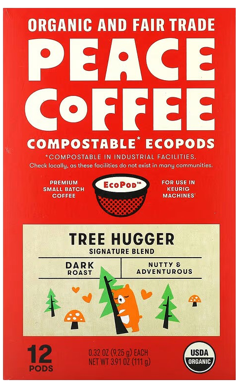 Tree Hugger Signature Blend, Ground Dark Roast (12 K-Cups)