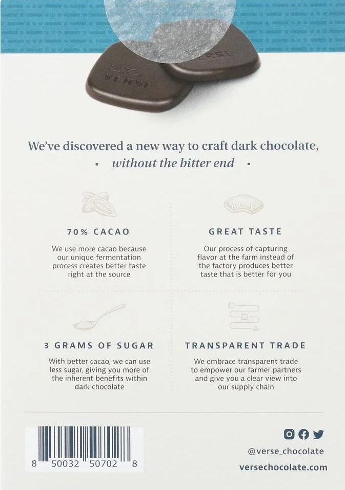 70% Sea Salt Dark Chocolate