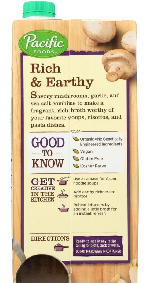 Gluten Free Mushroom Broth