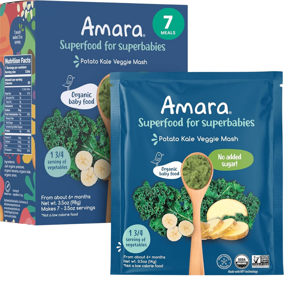 Potato Kale Mash Baby Food (7 Pouches)