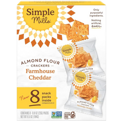 Almond Flour Crackers Farmhouse Cheddar Snack Pack (8 CT)