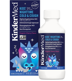 Kids' Nighttime Cold & Cough Liquid Medicine - Organic Cherry Flavor