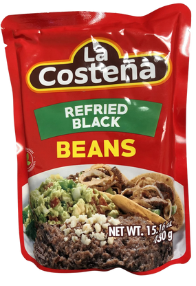 Refried Black Beans, Microwaveable