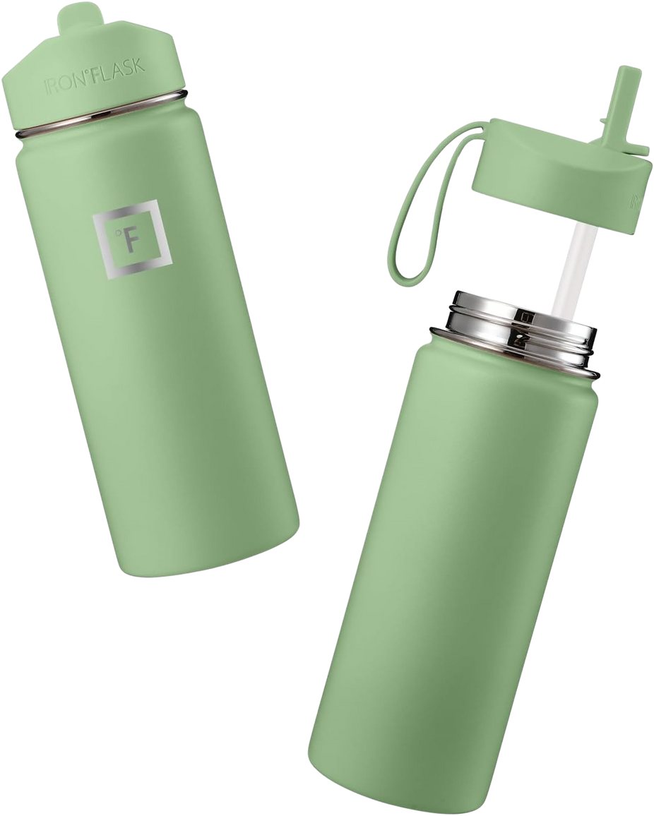 18 oz Kids Water Bottle - Apple Green
