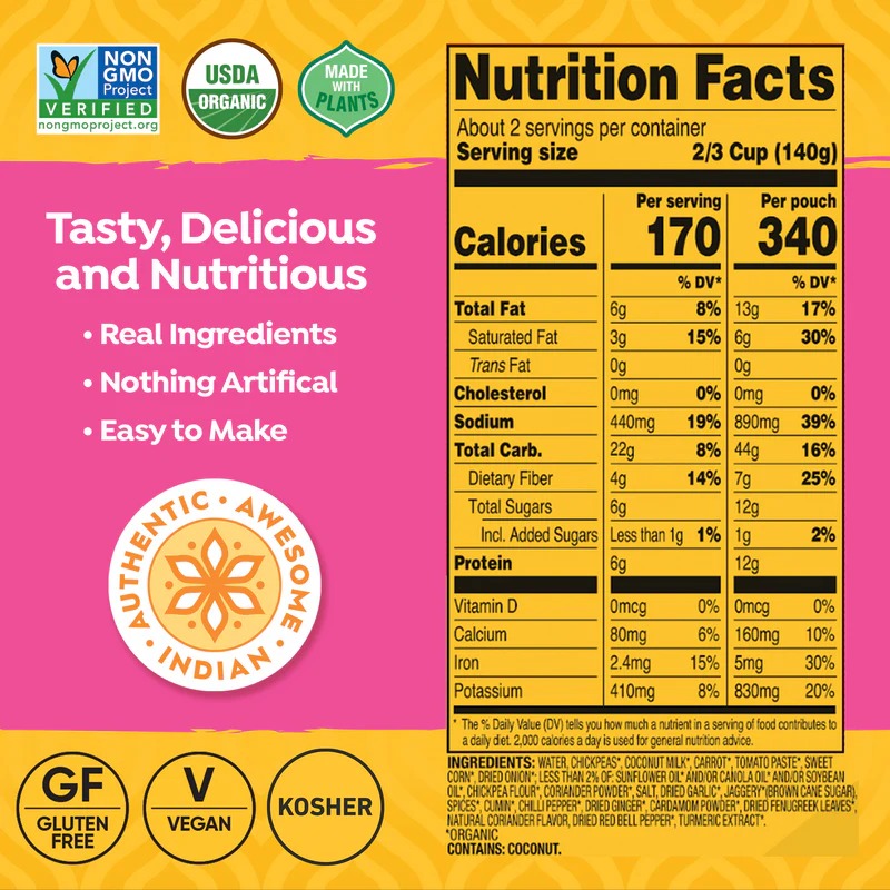 Organic Chickpea Tikka Masala