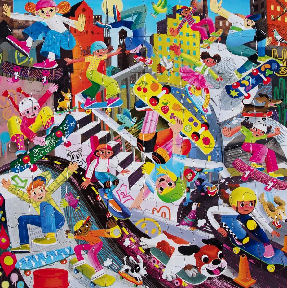 Skateboarders - 64pc Jigsaw Puzzle