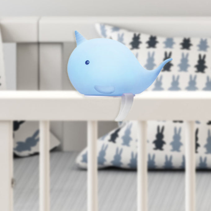 LED Narwhal Rechargeable Silicone Clip-on Kids Night Light