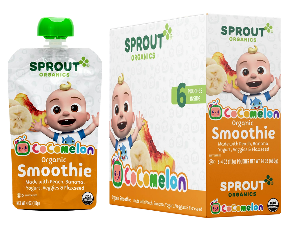 CoComelon Smoothie Peach Banana Yogurt Veggies (12+ Months) (6 Pack)