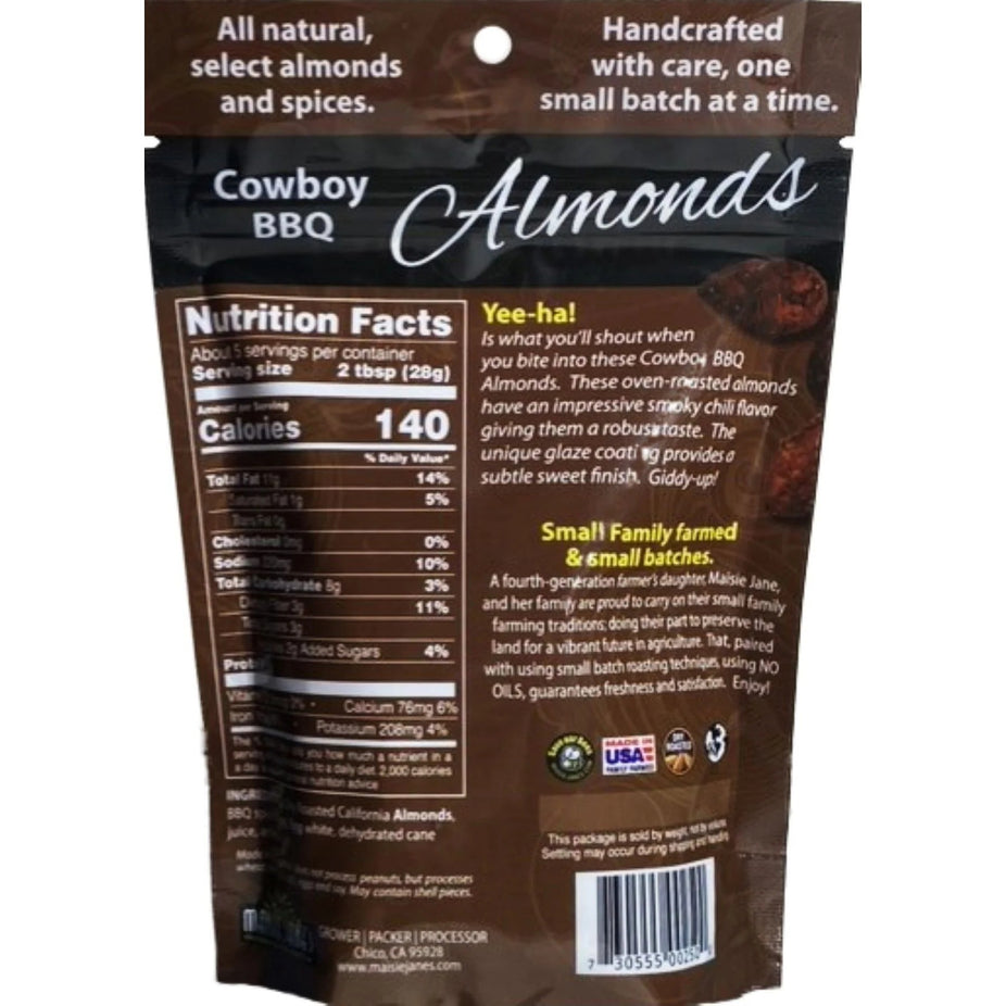 Cowboy BBQ Almonds - Reclosable Pouch