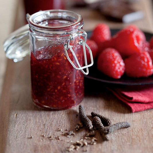 Raspberry With Merlot & Peppercorn Preserve