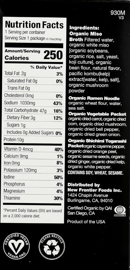 Organic Miso Ramen Broth Bowl