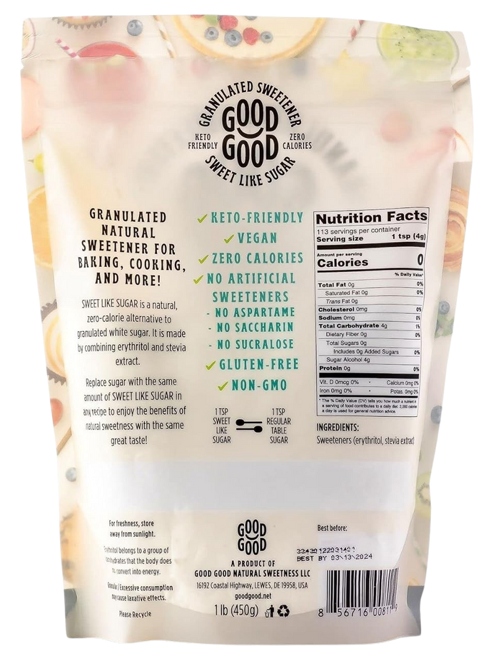 Sweet Like Sugar With Stevia