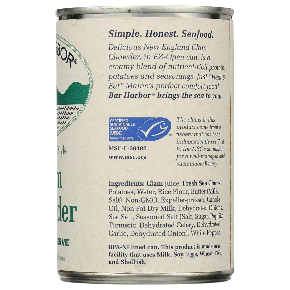 New England Style Clam Chowder Soup