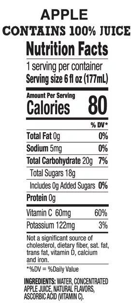 Apple Juice (12 Pack)