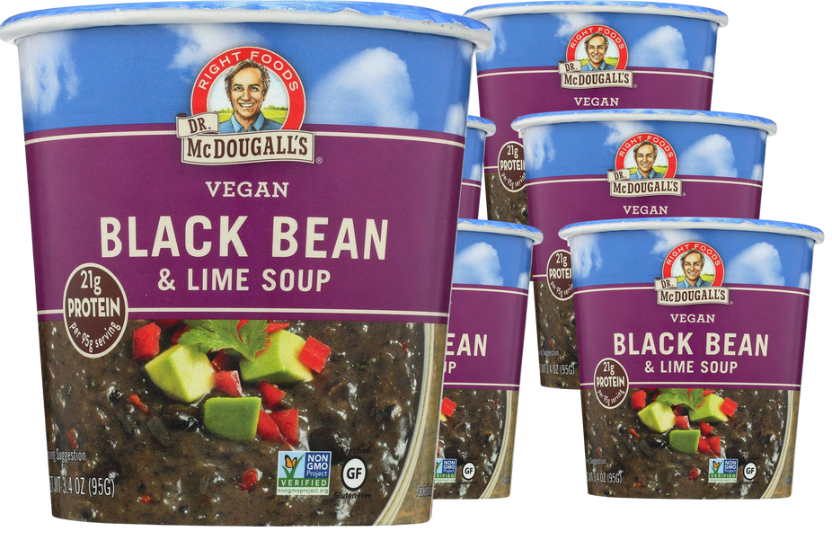 Black Bean & Lime Soup Big Cup (6 Pack)