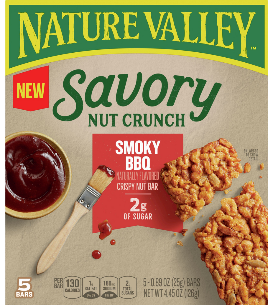 Savory Nut Crunch Bar - Smoky BBQ (5 Pack)