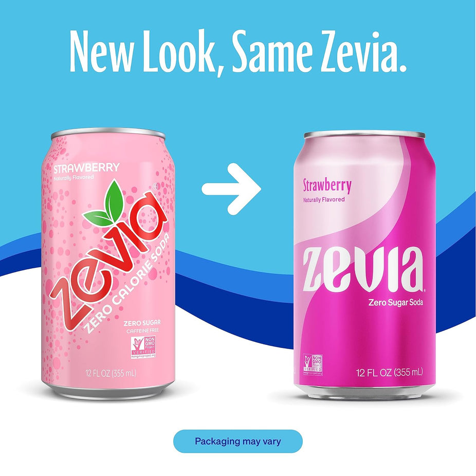 Strawberry Zero Sugar Soda (6 Pack)