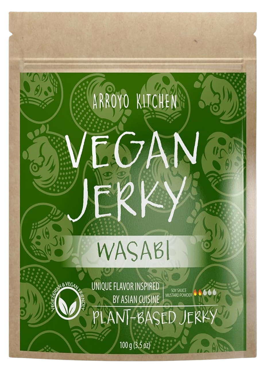 Arroyo Kitchen Wasabi Vegan Jerky Martie