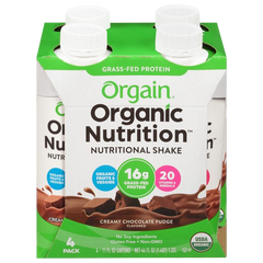 Organic Creamy Chocolate Fudge Nutritional Shake (4 Pack)