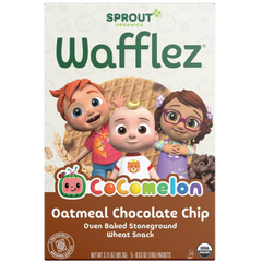 CoComelon Wafflez Toddler Snack Chocolate Chip and Oatmeal (5 CT)