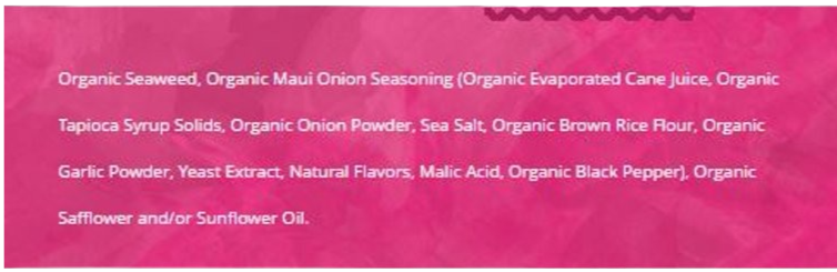 Maui Onion The Seaweed Snack