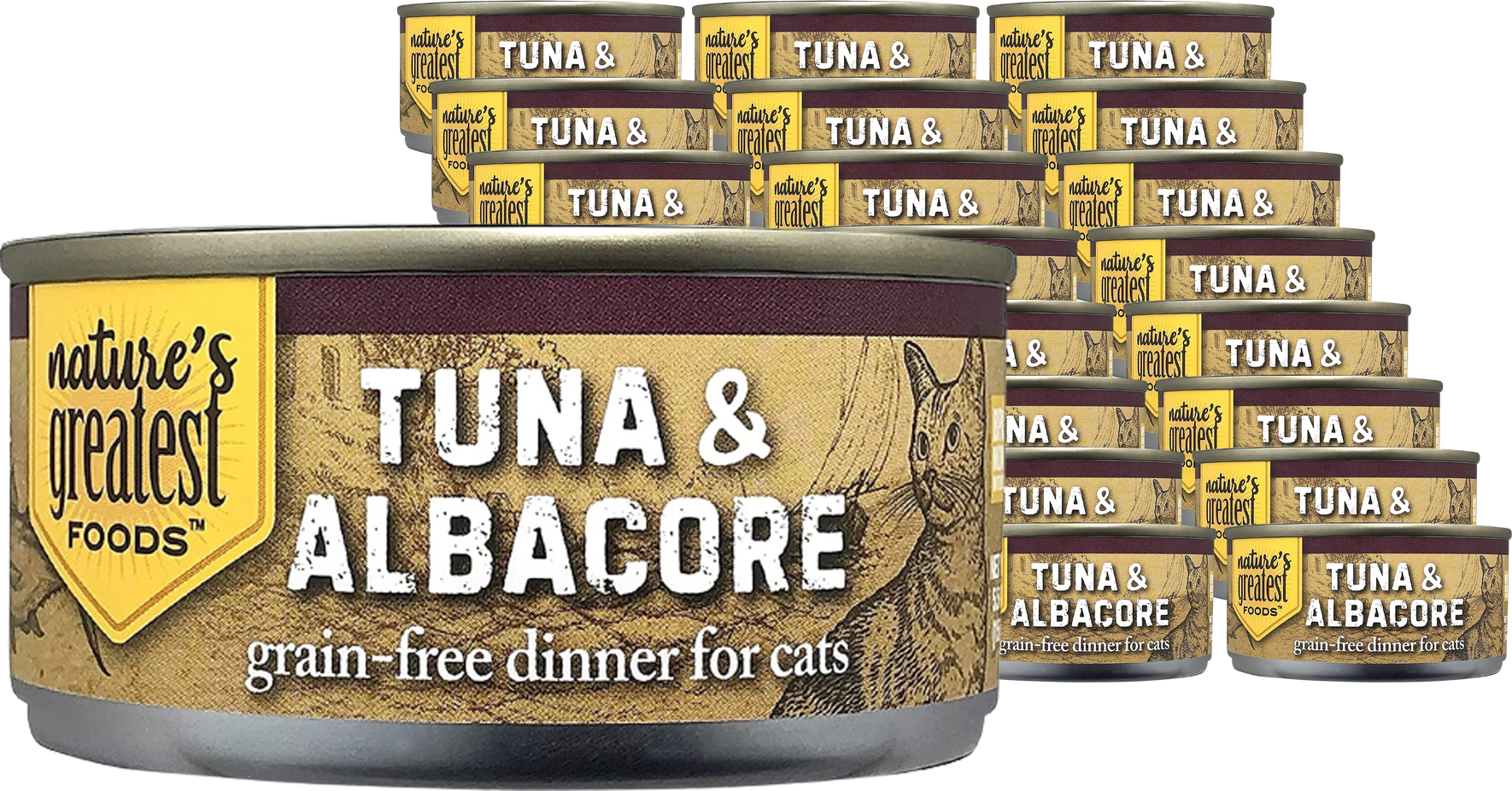 Grain-Free Cat Food Tuna & Topping Albacore (24 pack)
