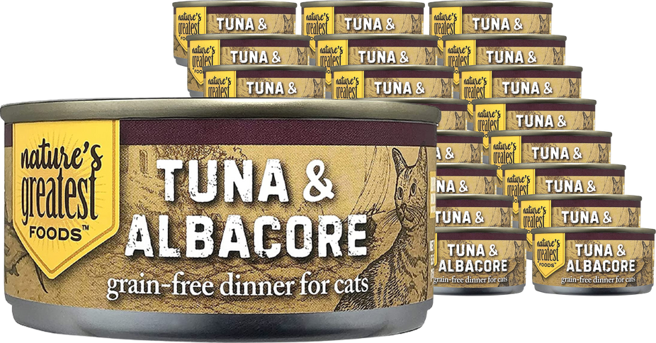 Grain-Free Cat Food Tuna & Topping Albacore (24 pack)
