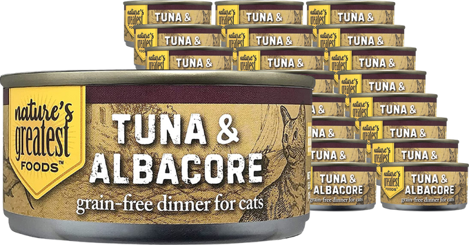 Grain-Free Cat Food Tuna & Topping Albacore (24 pack)