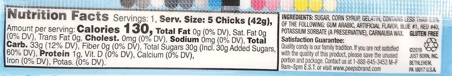 Cotton Candy Flavored Marshmallow Chicks (24 Pack)