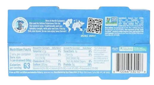 Skipjack Wild Tuna In Water (12x 2 Packs)