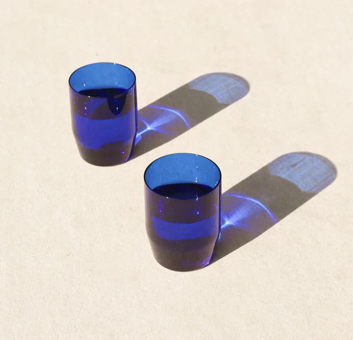 Century Glass - Set Of Two (Cobalt)