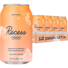 Peach Ginger Sparkling Water (12 Pack)