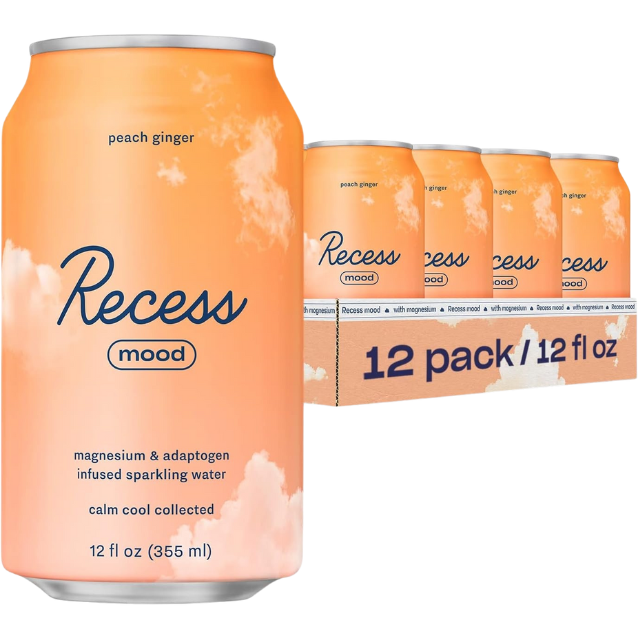 Peach Ginger Sparkling Water (12 Pack)