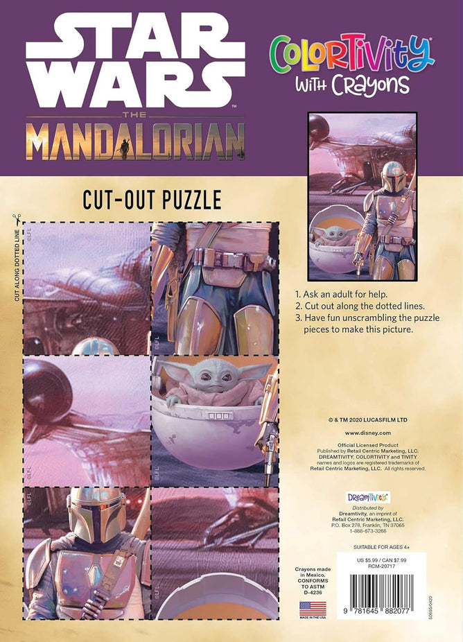 Star Wars The Mandalorian: Bounty Hunter: Colortivity With Crayons