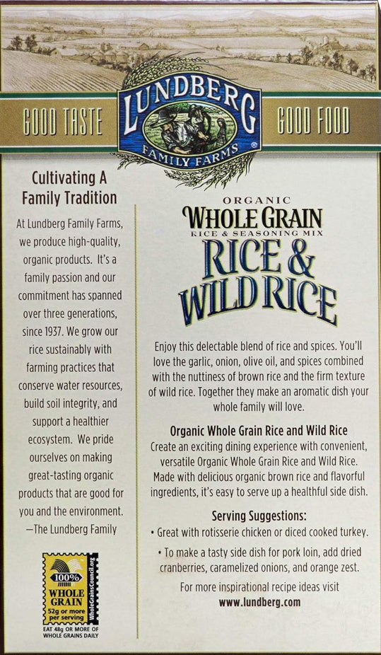 Organic Whole Grain Rice & Original Wild Rice (6 Pack)