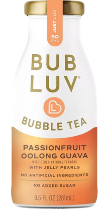 Bubble Tea Passionfruit Oolong Guava with Jelly Pearls