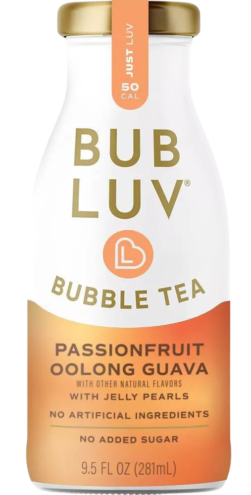 Bubble Tea Passionfruit Oolong Guava with Jelly Pearls