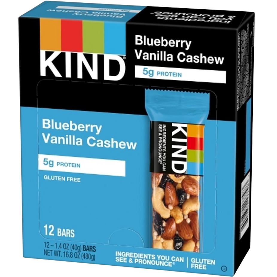 Blueberry Vanilla & Cashew Bars (12 CT)