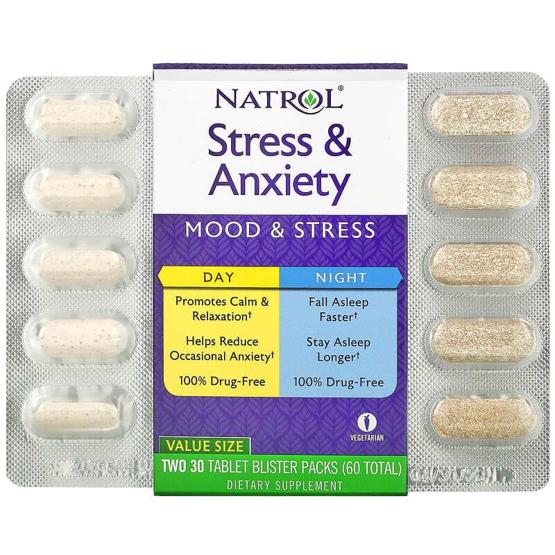 Stress & Anxiety (30 Day Tablets + 30 Night Tablets)